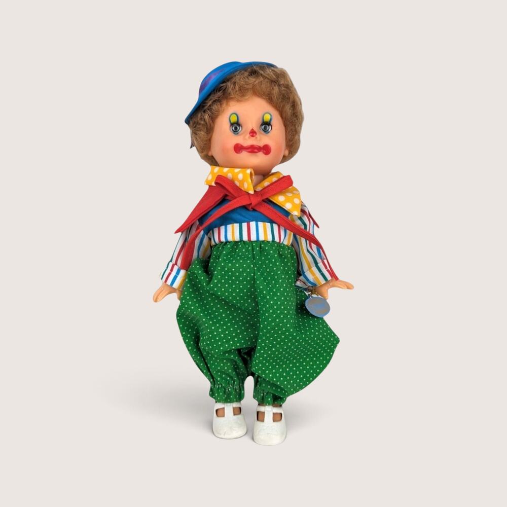 1980s Horsman Vinyl Sleep Eyes Clown Doll